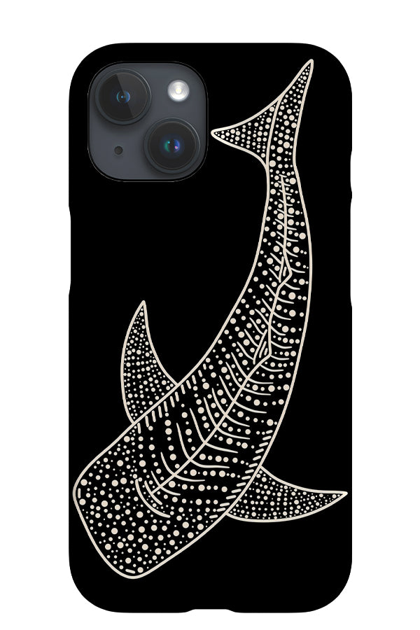 Whale Shark iPhone Phone Case (Black & White) | Harper & Blake