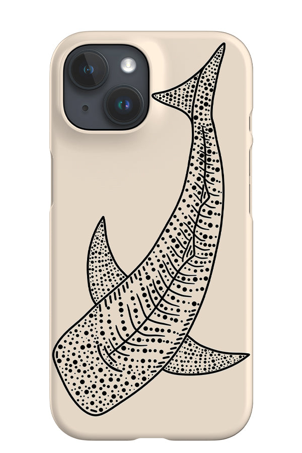Whale Shark iPhone Phone Case (White) | Harper & Blake
