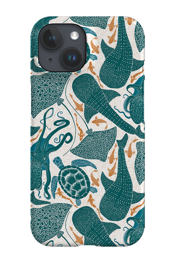 Whale Shark Aqua by Denes Anna Design Phone Case (Blue) | Harper & Blake