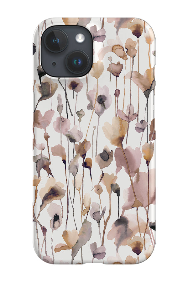 Wild Flowers Watercolour By Ninola Design Phone Case (Neutral) | Harper & Blake