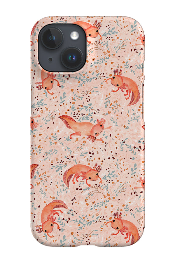 Axolotl by Petit Faon Prints Phone Case (Pink) | Harper & Blake