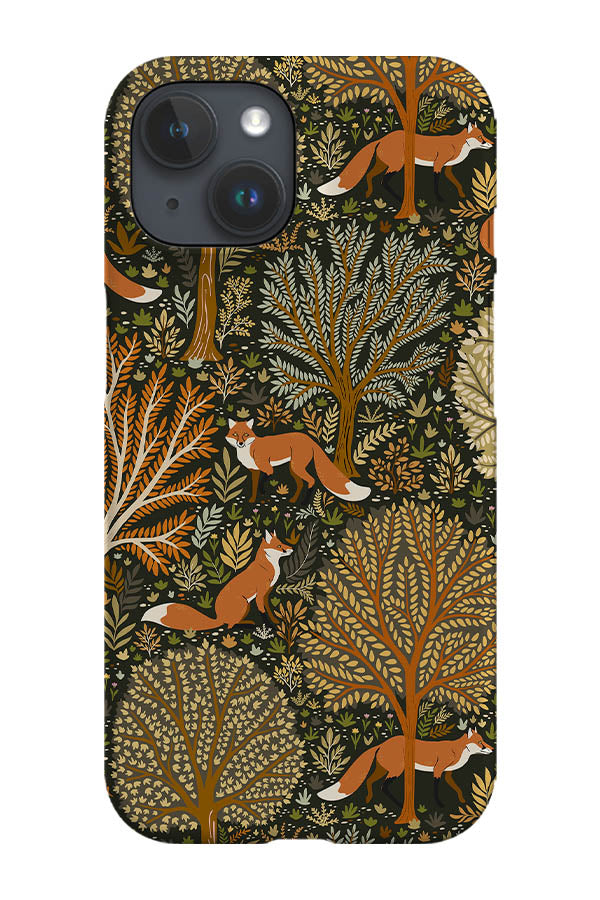 Woodland Fox by Serena Archetti Phone Case (Green) | Harper & Blake