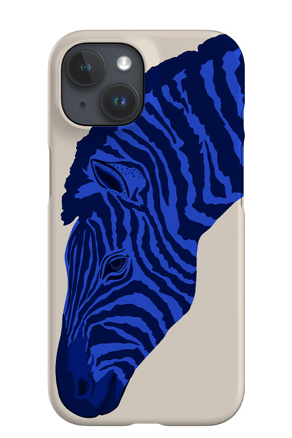 Zebra iPhone Phone Case (Off-White & Blue) | Harper & Blake
