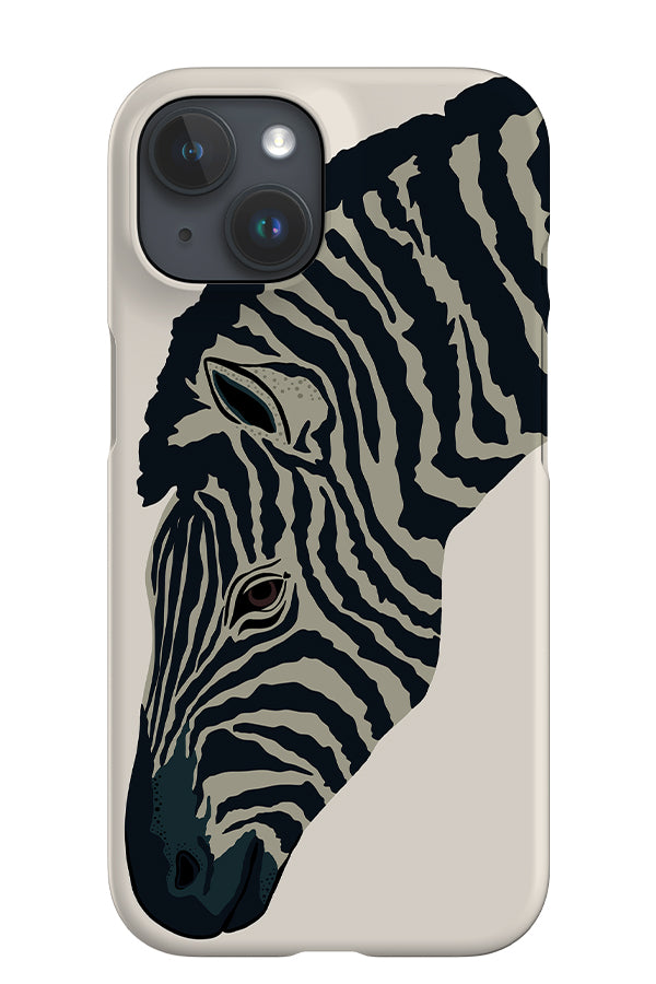 Zebra iPhone Phone Case (Off-White) | Harper & Blake