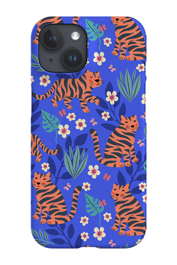 Tiger Trail By Rebecca Elfast Phone Case (Blue) | Harper & Blake