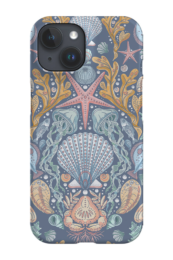 Deep Sea Damask By Rebecca Elfast Phone Case (Blue) | Harper & Blake