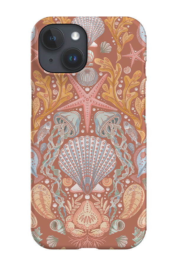 Deep Sea Damask By Rebecca Elfast Phone Case (Red) | Harper & Blake