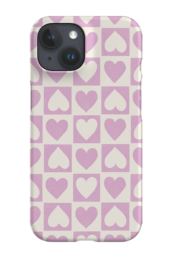 
            
                Load image into Gallery viewer, Heart Check By Rebecca Elfast Phone Case (Lilac) | Harper &amp;amp; Blake
            
        