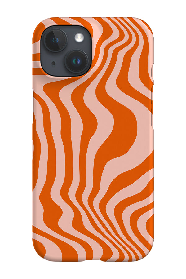 Abstract Lines By Mirabelle Print Phone Case (Orange) | Harper & Blake