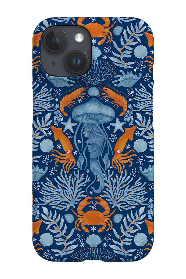 Calming Jellyfish by Delively Dewi Phone Case (Blue) | Harper & Blake