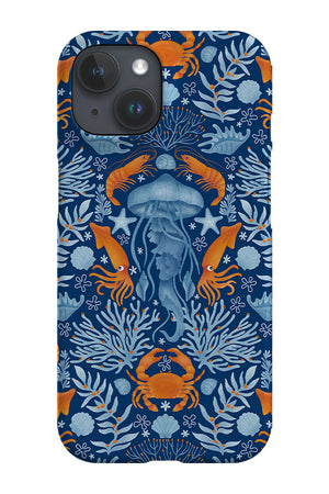 Calming Jellyfish by Delively Dewi Phone Case (Blue) | Harper & Blake