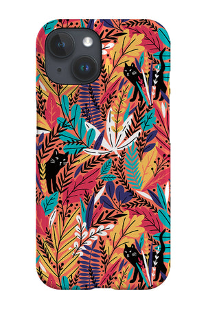 Cat By Maria Galybina Phone Case (Coral) | Harper & Blake