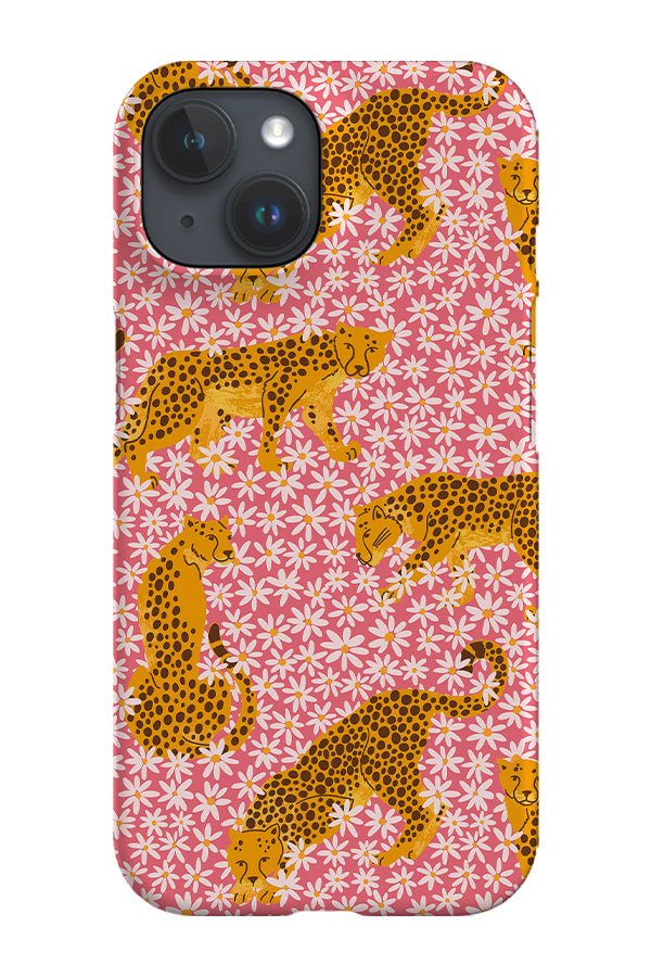 Cheetah in Meadow By Maria Galybina Phone Case (Pink)