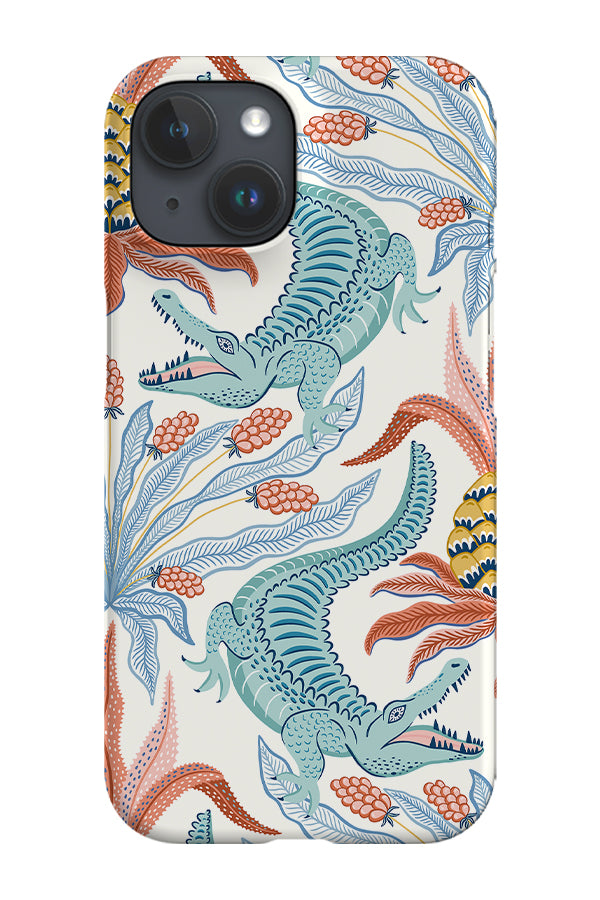 Crocodiles by Vivian Hasenclever Phone Case (White)