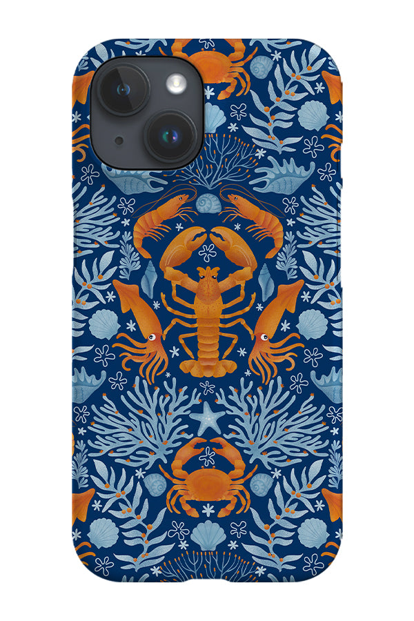 Crustacea Mosaic by Delively Dewi Phone Case (Blue) | Harper & Blake