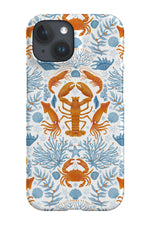 Crustacea Mosaic by Delively Dewi Phone Case (White)