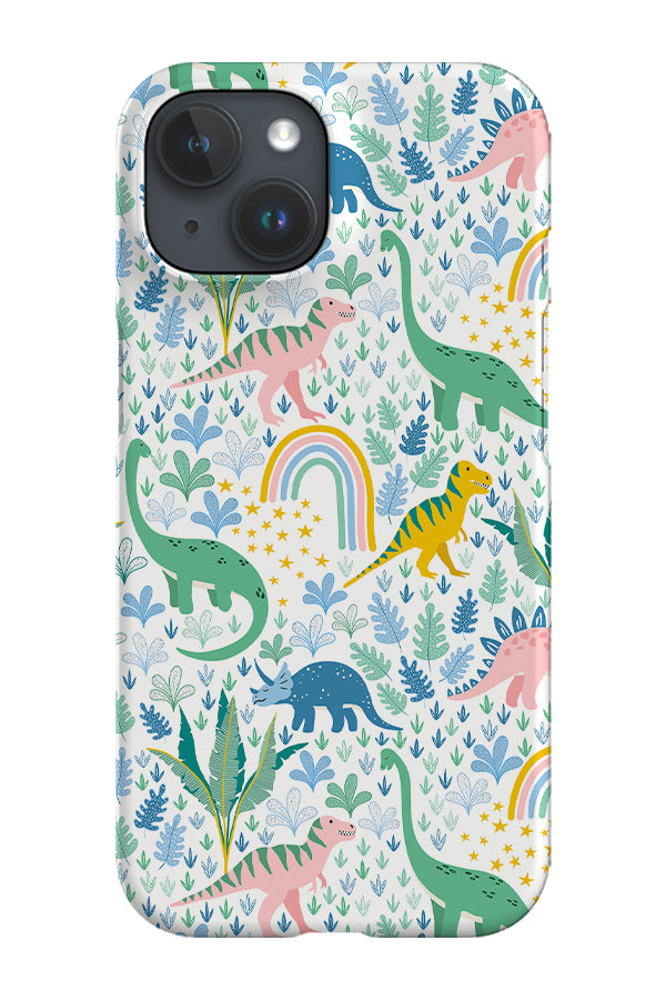 Dinosaur Dreams by Vivian Hasenclever Phone Case (White)