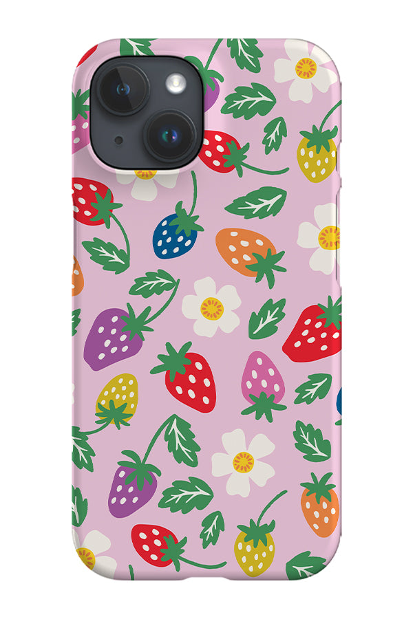 Strawberry Love by Helen Bowler Phone Case (Pink) | Harper & Blake