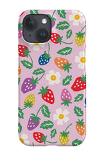 Strawberry Love by Helen Bowler Phone Case (Pink)