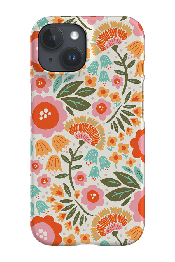 Floral Footpath by Helen Bowler Phone Case (White) | Harper & Blake