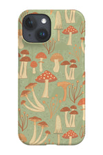 Fabulous Funghi by Elissa Rua Phone Case (Green)
