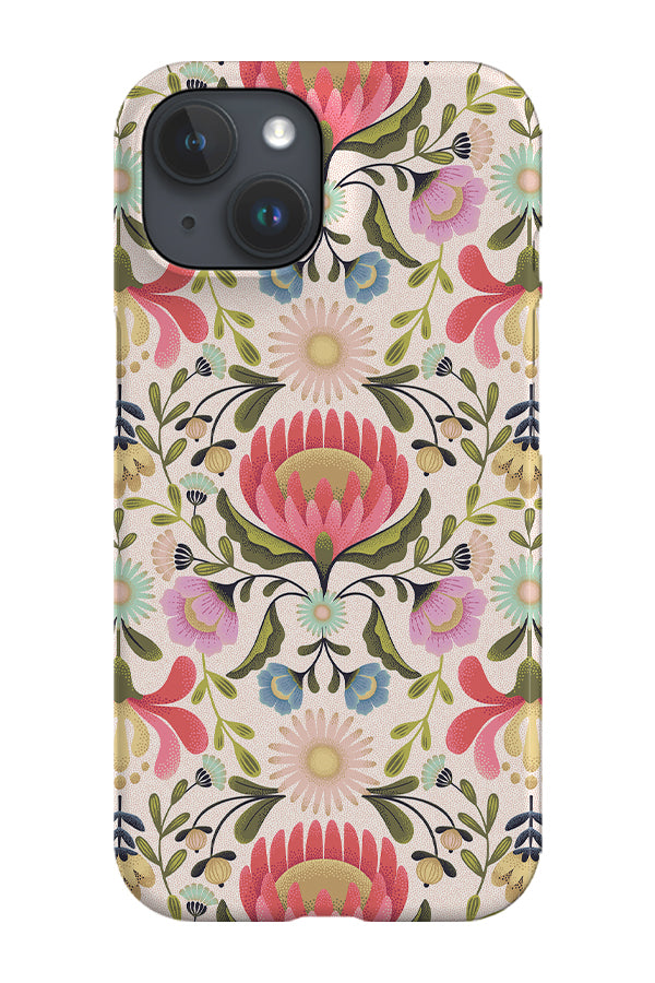 Maximalist Folk Flowers by Garabateo Phone Case (Cream) | Harper & Blake