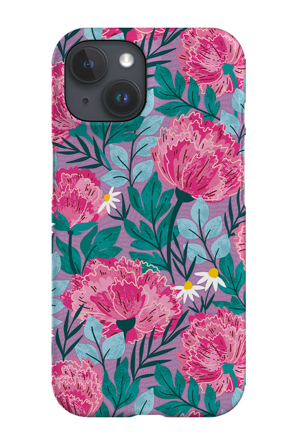 Peonies By Maria Galybina Phone Case (Violet)