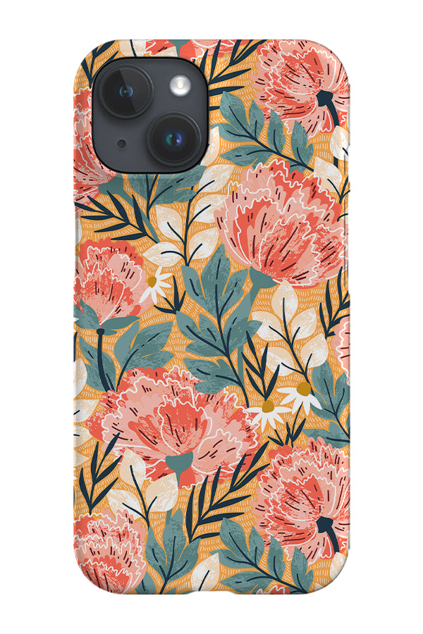 Peonies By Maria Galybina Phone Case (Yellow) | Harper & Blake