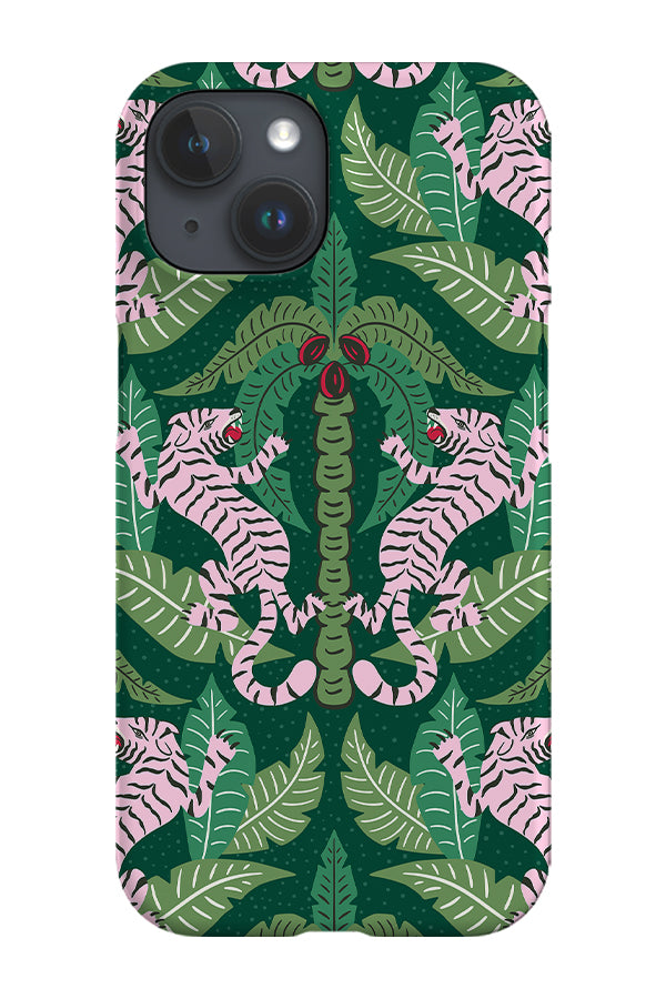 Roaring Tigers by Vivian Hasenclever Phone Case (Green) | Harper & Blake