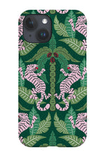 Roaring Tigers by Vivian Hasenclever Phone Case (Green)