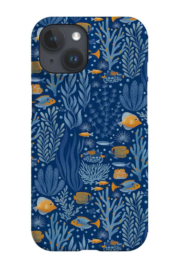 Tropical Ocean by Delively Dewi Phone Case (Dark Blue) | Harper & Blake