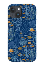 Tropical Ocean by Delively Dewi Phone Case (Dark Blue)