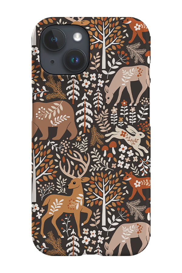 Woodland Damask By Mirabelle Print Phone Case (Grey) | Harper & Blake