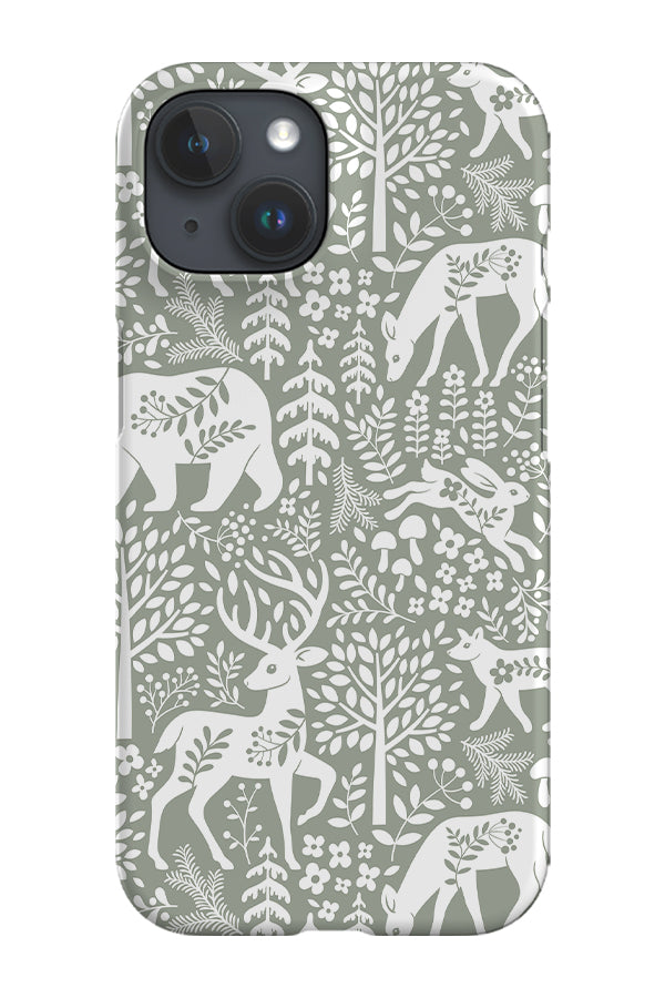 Woodland Damask By Mirabelle Print Phone Case (Sage Green) | Harper & Blake