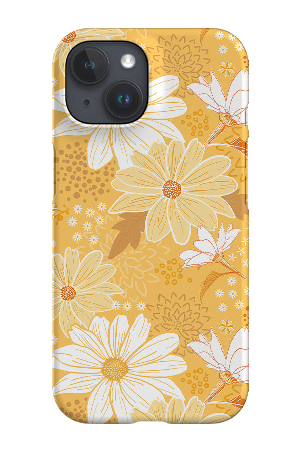 Yellow Blooms by Dawn of Designs Phone Case (Yellow)