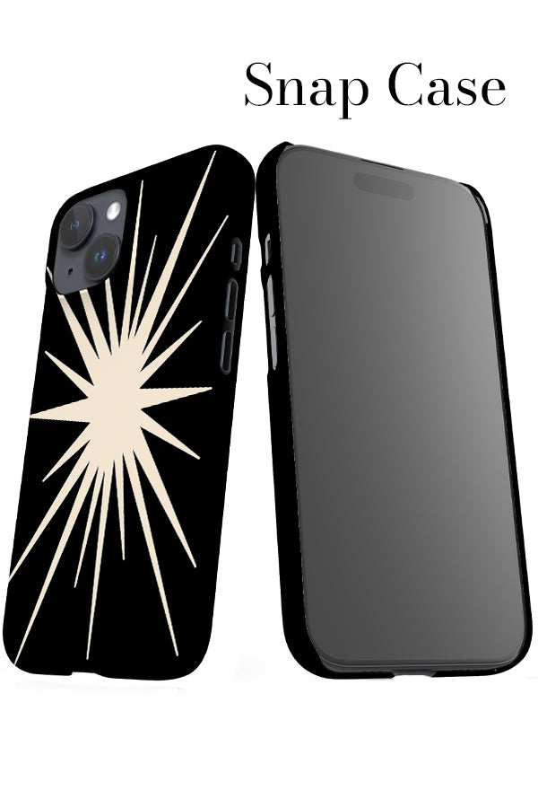 Bohemian Abstract Star iPhone Snap Phone Case (Black) | Harper & Blake