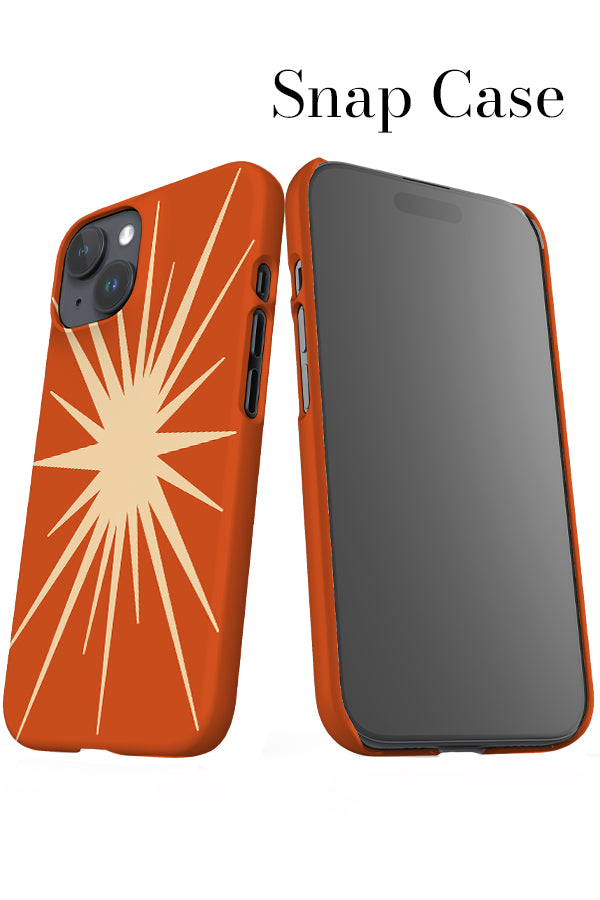 Bohemian Abstract Star iPhone Snap Phone Case (Burnt Orange Beige) | Harper & Blake
