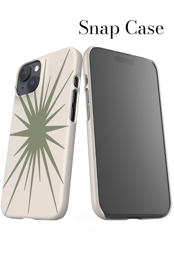 Bohemian Abstract Star iPhone Snap Phone Case (Linen Moss Green) | Harper & Blake