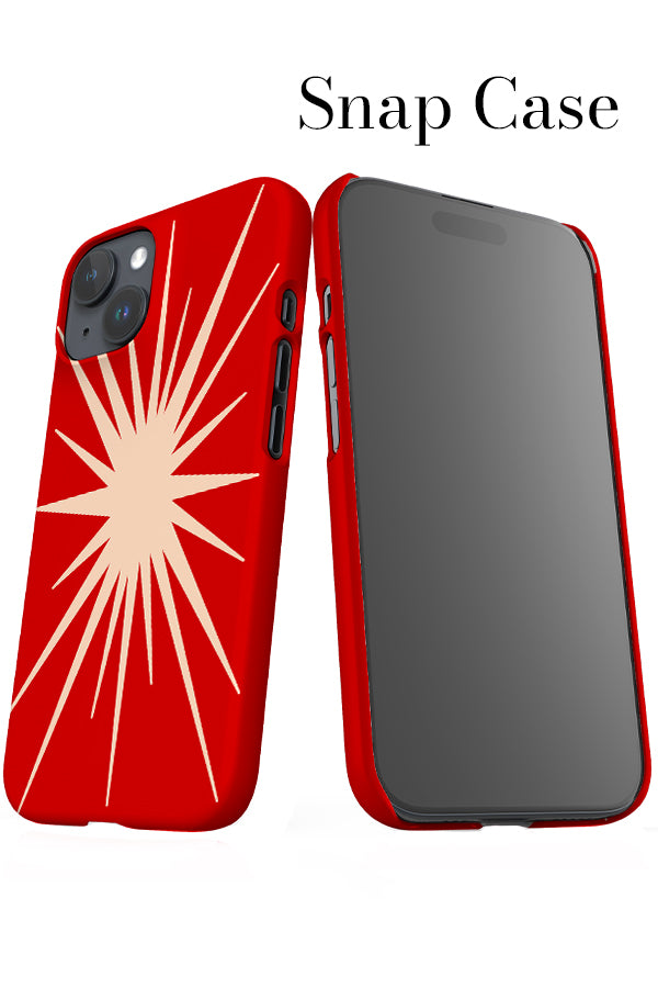 Bohemian Abstract Star iPhone Snap Phone Case (Red) | Harper & Blake