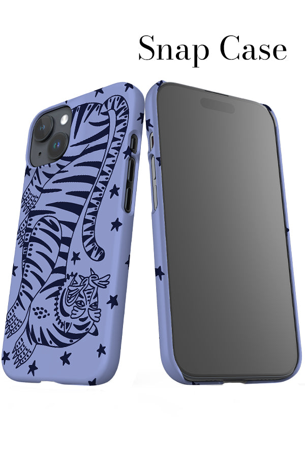 Bold Tiger iPhone Snap Phone Case (Blues) | Harper & Blake
