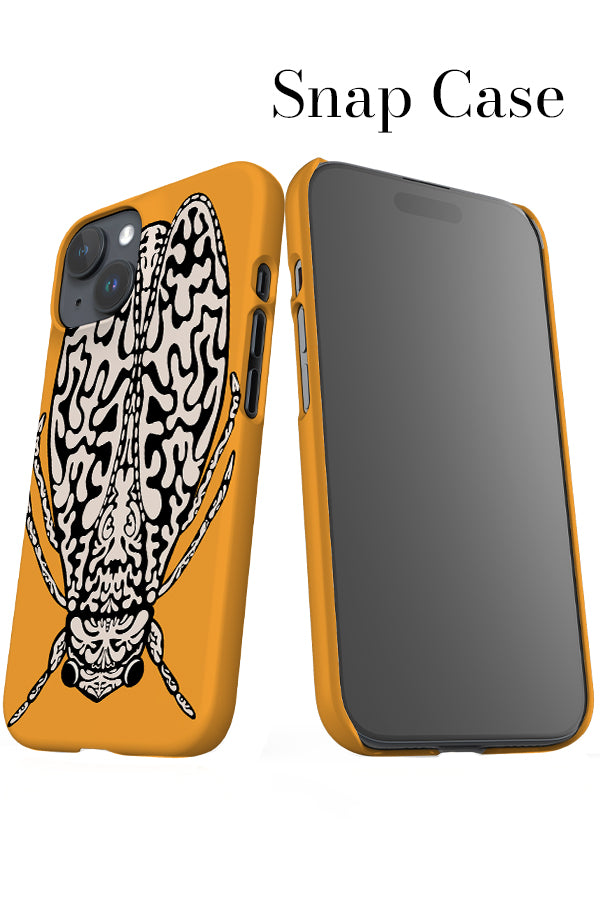 Bug iPhone Snap Phone Case (Yellow & Off White) | Harper & Blake