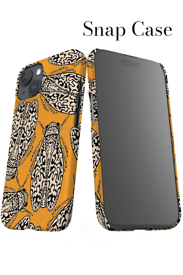 Bug Scatter Snap iPhone Phone Case (Yellow & Off White) | Harper & Blake