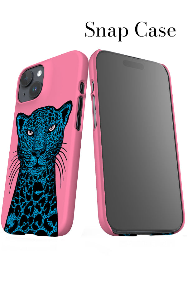Cheetah iPhone Snap Phone Case (Pink Blue) | Harper & Blake
