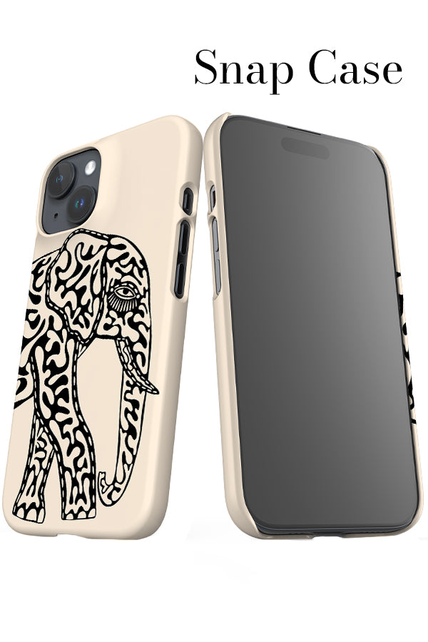 Elephant iPhone Snap Phone Case (Black & White) | Harper & Blake