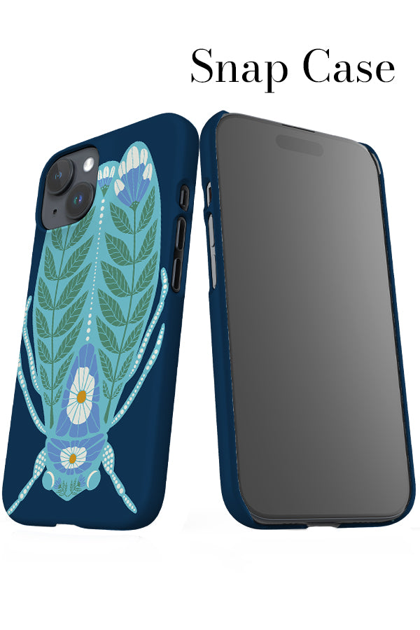 Floral Bug iPhone Snap Phone Case (Navy) | Harper & Blake