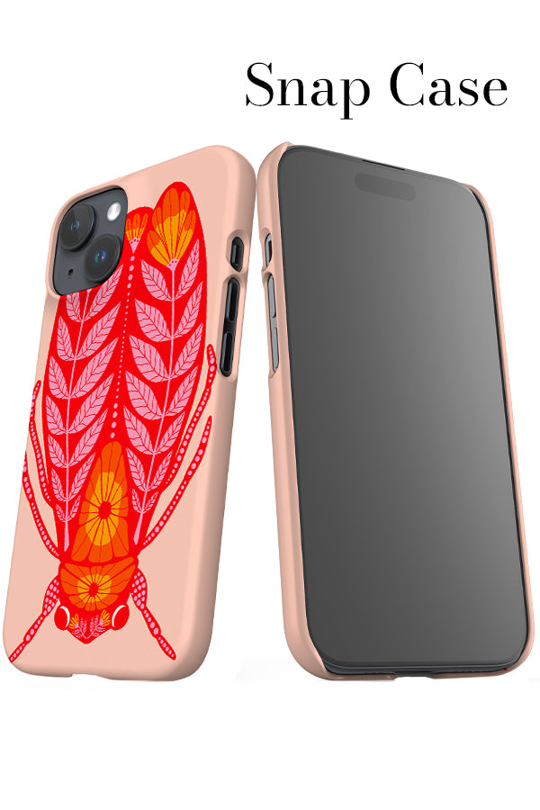 Floral Bug iPhone Snap Phone Case (Peach Pink) | Harper & Blake