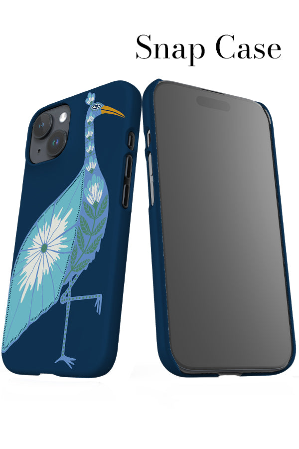 Floral Flamingo iPhone Snap Phone Case (Navy) | Harper & Blake