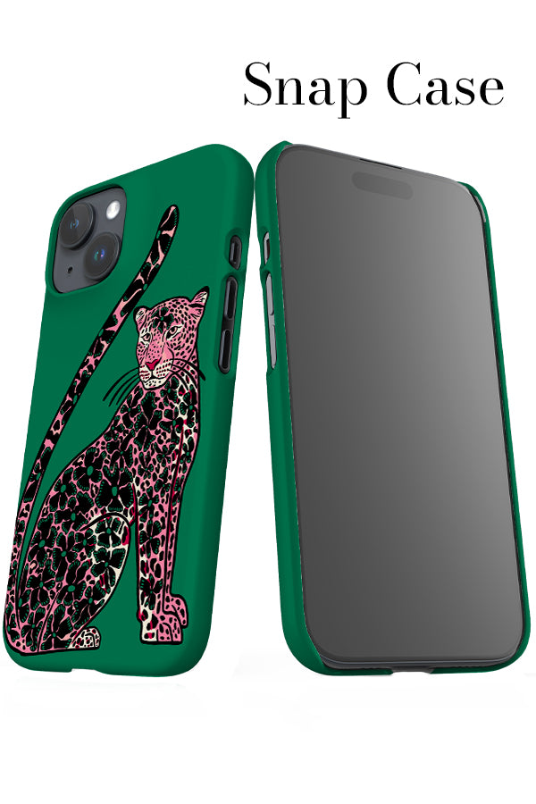 Floral Leopard iPhone Snap Phone Case (Green Pink) | Harper & Blake