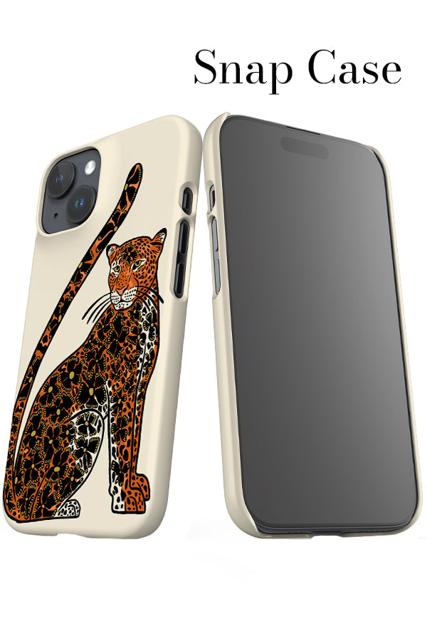 Floral Leopard iPhone Snap Phone Case (Orange) | Harper & Blake