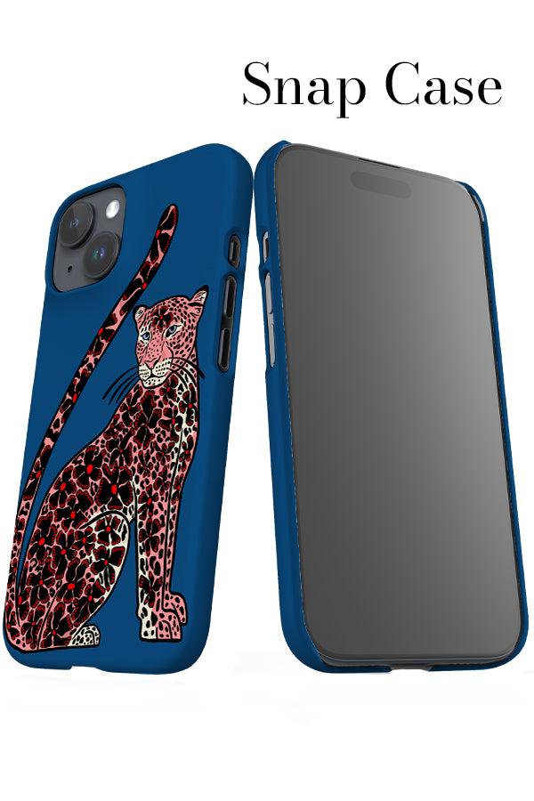 Floral Leopard iPhone Snap Phone Case (Pink Blue) | Harper & Blake